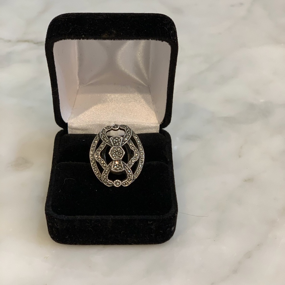 VINTAGE JUDITH JACK STERLING SILVER RING